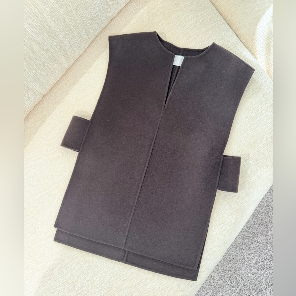 Arket Dark Brown Sleeveless Top
